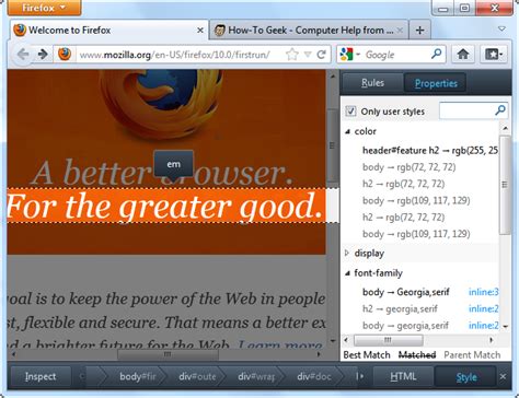 Web Developer Tool for Firefox 的图像结果