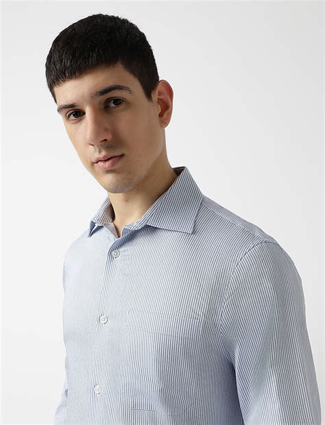 Buy Pure Cotton Stripes Spread Collar Shirt at Marks & Spencer