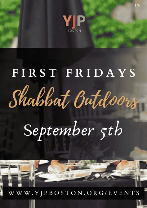 First Fridays Shabbat Dinner , YJP Boston - Young Jewish Professionals ...