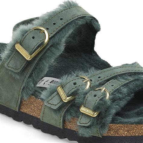 Franca Shearling Nubuck Leather Thyme | BIRKENSTOCK