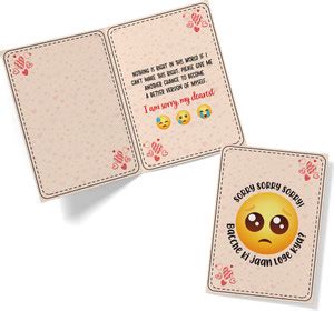 Festiko Festiko® 1 Pc Sorry Card, Apology Card, I Am Sorry Greeting ...