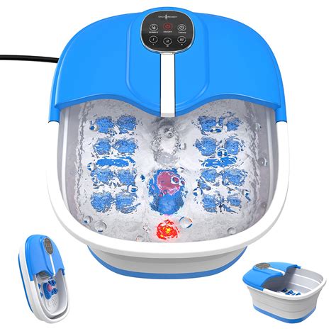 Buy Collapsible Foot Bath Spa with Heat and Massage - 3 Heater Settings ...