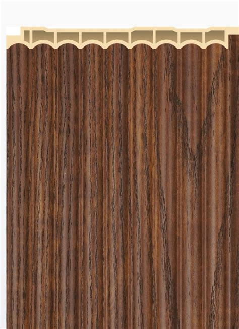 PW-03-D Rosewood Wooden 9.5 Ft x 5 Inch WPC Louver | Hinch