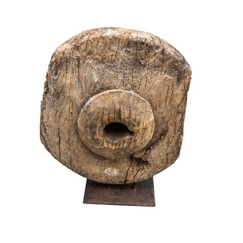 Buy Artefact Decors | Mantra Teakwood Wheel With Supporting Stand ...