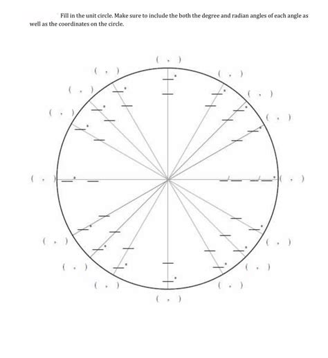 Answered: Fill in the unit circle. Make sure to… | bartleby