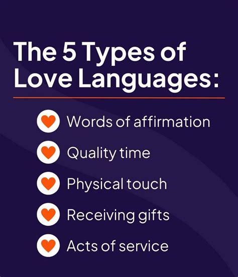The 5 types of love languages