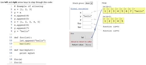 Python Tutor 的图像结果