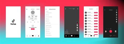 Tik tok interface tik tok screen social media social network interface ...