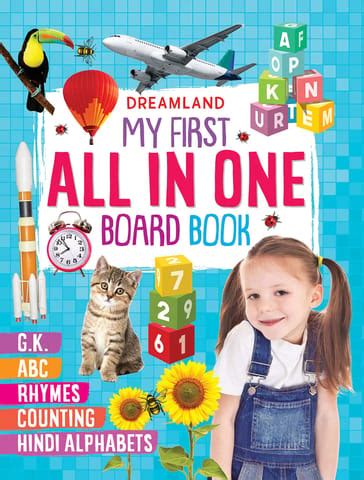 My First All in One Board Book for Kids Age 3+ Alphabets, Rhymes ...
