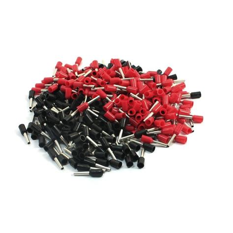 18 AWG Cable E1008 Red Black Pre Insulating Ferrules Wiring Connectors ...