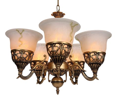 Buy GAUVIK 5 Light Unique Design Jhoomar/Chandelier for Restaurant ...