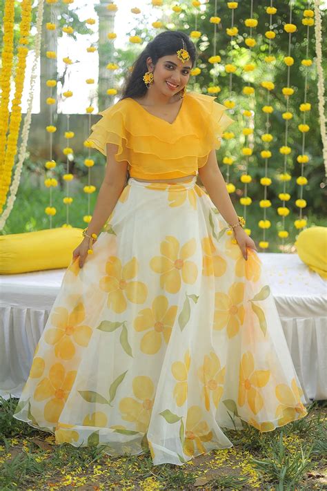 Haldhi pragya-Daisy delight ruffled set – Fiorebymalar