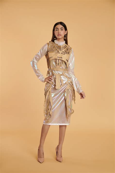 GENERATION GOLD Gilded skeleton long.