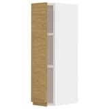 METOD wall cabinet with shelves, white/Ringhult light grey, 20x37x80 cm ...
