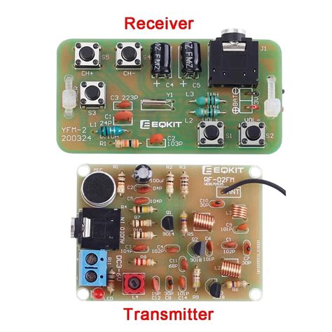 88-108MHz DIY Kit FM Radio Transmitter and Receiver Module Frequency ...