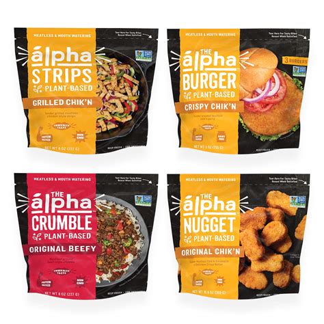 Alpha Foods Vegan Meals Variety Pack 100 Plant Based Protein ...