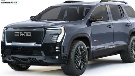 Imagined 2025 GMC Acadia Adopts the Sierra EV's Styling but Keeps ICE Credentials - autoevolution
