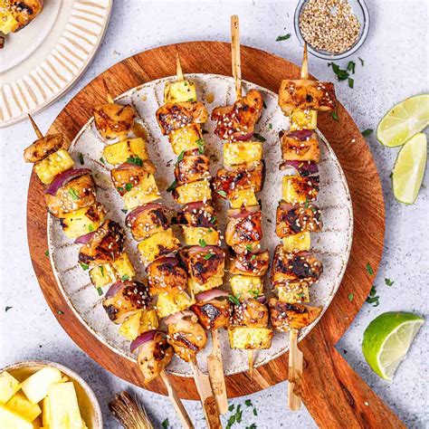 Grilled Teriyaki Chicken Skewers - Healthy Fitness Meals