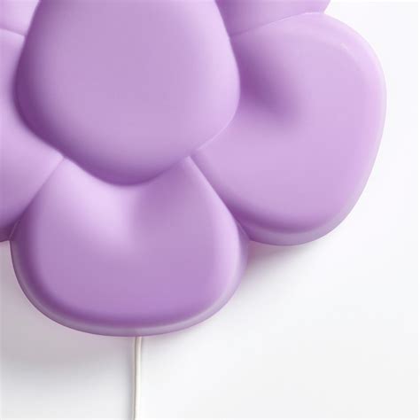 UPPLYST LED wall lamp, flower lilac - IKEA
