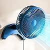Koonie 7-Inch Portable Clip Fan, Blue, 10000mAh Battery, 40Hrs, 4 ...