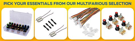 AVS COMPONENTS 6 Pin Potentiometer volume kit combo Dual Shaft Variable ...