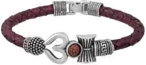 Vivity Dori, Rudraksha Silver Kada Price in India - Buy Vivity Dori ...