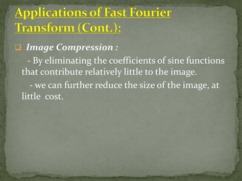 Image result for Fast Fourier transform Applications