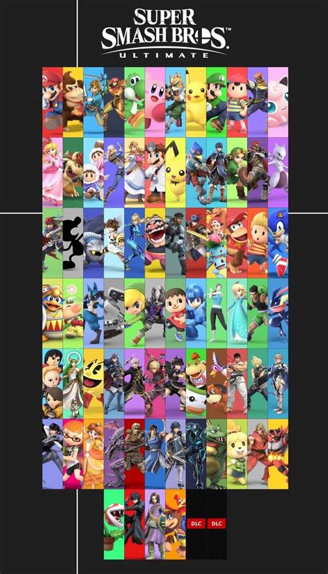 Super Smash Bros. Ultimate - Roster by Kaiology on DeviantArt | Super ...