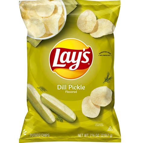Lay's Potato Chips, Dill Pickle Flavor, 7.75 oz Bag - Walmart.com ...
