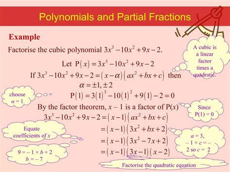 Factor theorem solving cubic equations | PPT