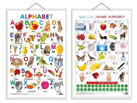 Buy Set of 2 Alphabet and Arabic Alphabet (Arabic) Early Learning ...