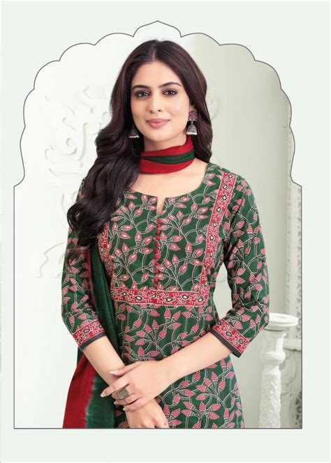 AARVI FASHION AJRAKH VOL 3 AMAZING COTTON FULLY STITCH 3PCS DRESS FOR ...