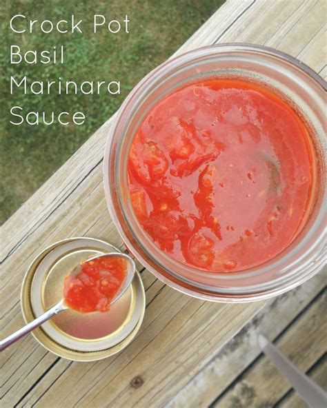 Crock Pot Basil Marinara Sauce | Ally's Sweet & Savory Eats