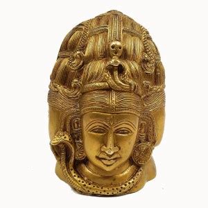 Kapasi Handicrafts Brass Shiva Idol L4.5" x W3.5" x H6" Decorative ...