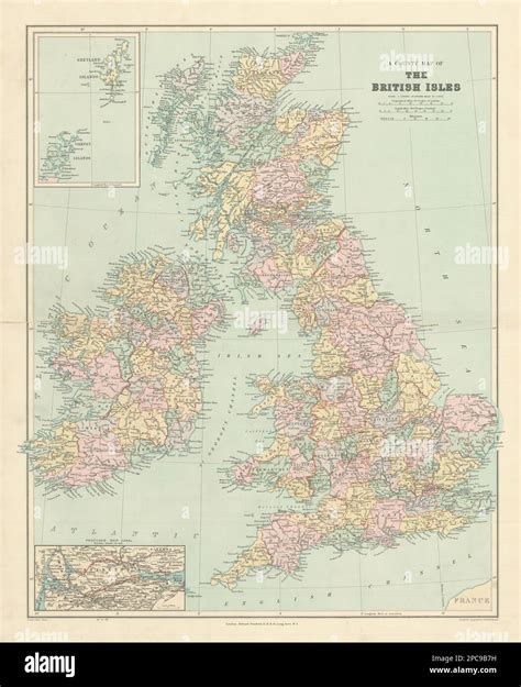 Map England Ireland Scotland