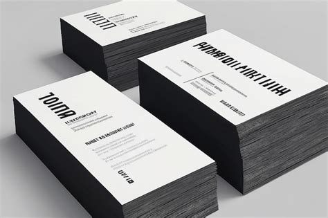 Modern business card typography hierarchy | Premium AI-generated image