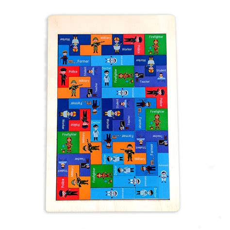 Wooden Intelligence Professional Theme Puzzle - EKT3812 – Extrokids