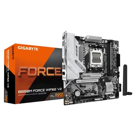 GIGABYTE B850M FORCE WIFI6E V2 AM5 DDR5 Micro‑ATX Motherboard ...
