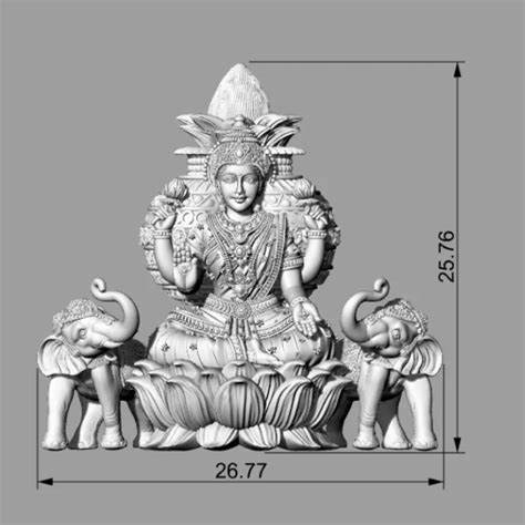 Gajalaxmi Design - Elegant 3D Jewelry Model