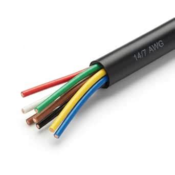 Heavy Duty 14 Gauge 7 Way Conductor Wire RV Trailer Cable Cord, 30 ...
