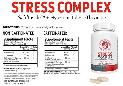 Stress Complex - With or Without Caffeine - Sleep, Mood, Anxiety, Plus ...