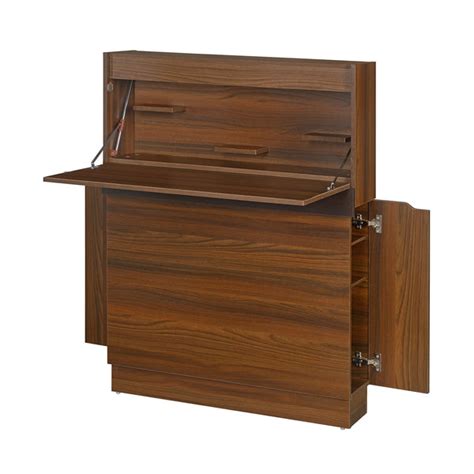 Buy Nilkamal Envi Engineered Wood Wall Mount Study Table (Walnut)