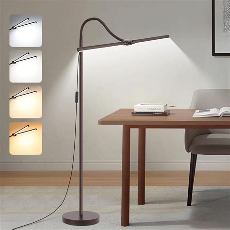 Floor Lamp, 15W/1800LM Bright LED Floor Lamp with Double Head ...