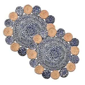 Buy Kuber Industries Pack of 2 Handwoven Jute Door Mats for Home ...