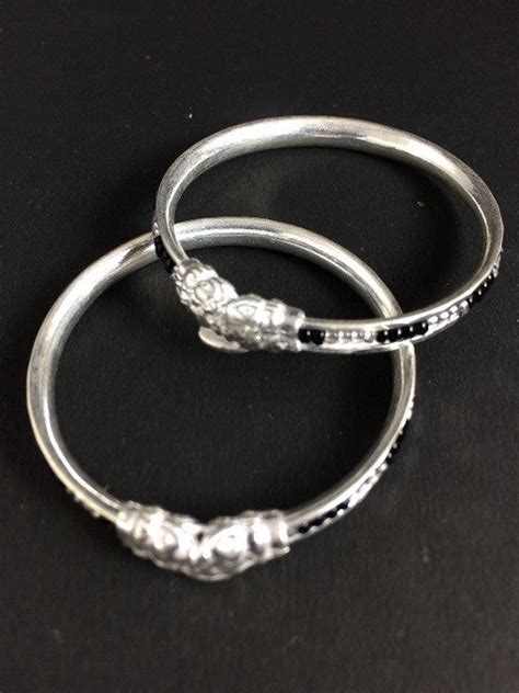 Silver Baby Kadas Online | Baby bangles gifts by Silver Linings ...