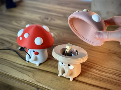 🍄 Cute Mushroom Cable Holder・ 3D File for ・Cults