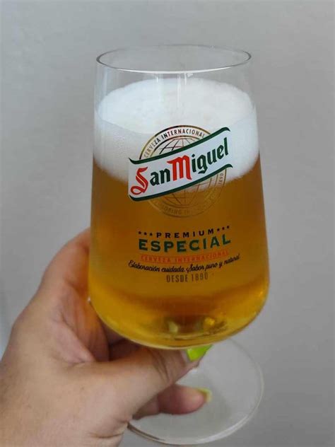 San Miguel Beer Glass. San Miguel Servesa Glassware. Drinking Goblet ...