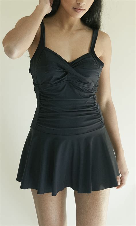 Women’s Twisted Front One Piece Swimsuits Ruched Padded Tummy Control ...