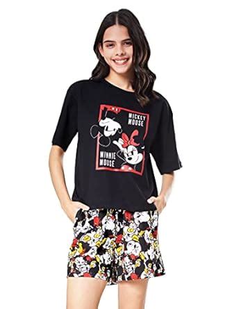 Buy The Souled Store Women Official Mickey Mouse: Minnie & Mickey Black ...