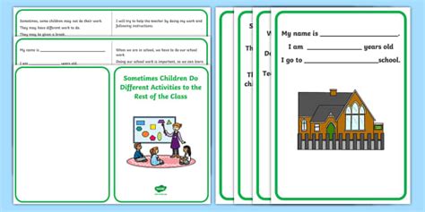 Sometimes Children Do Different Activities to the Rest of the Class Social